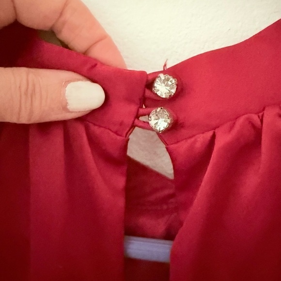 New with tags red and black sleeveless party dress - Picture 11 of 15